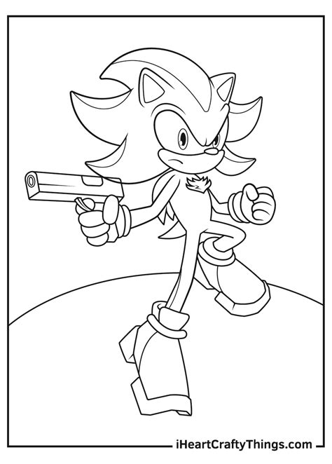 Shadow The Hedgehog Coloring Pages Updated 2021