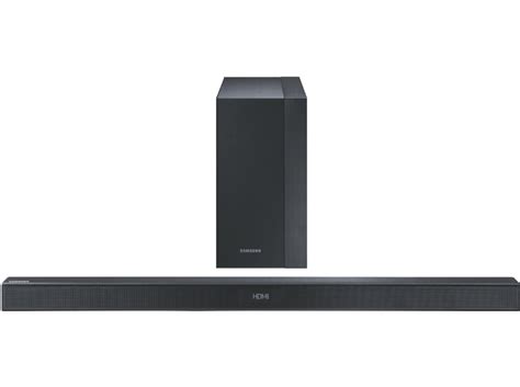 Samsung packed this soundbar with an impressive array of features and then focused on fidelity. SAMSUNG HW-K450 Soundbar (Soundbar, Subwoofer, Bluetooth ...