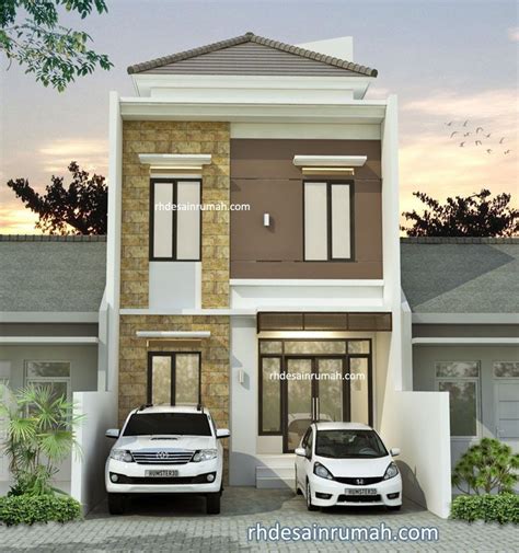 Desain Rumah Lebar 6 Meter 2 Lantai - RHDesainRumah
