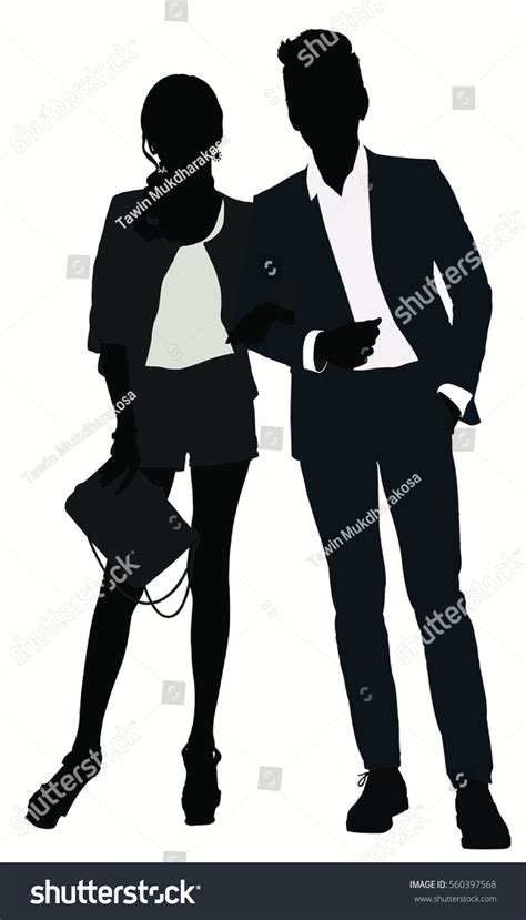 Romantic Couples Silhouettes Stock Vector Royalty Free 560397568 Shutterstock