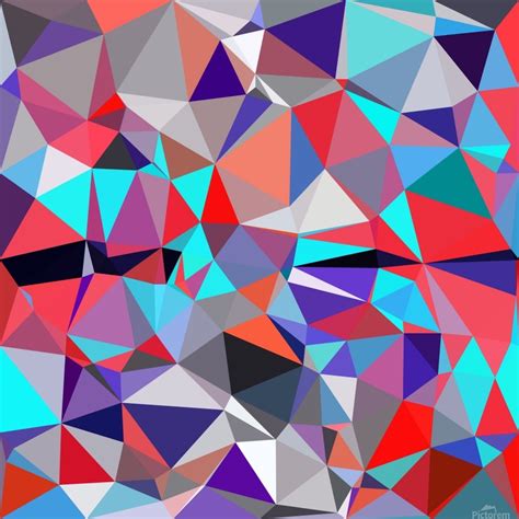 Geometric Triangle Polygon Pattern Abstract Background In