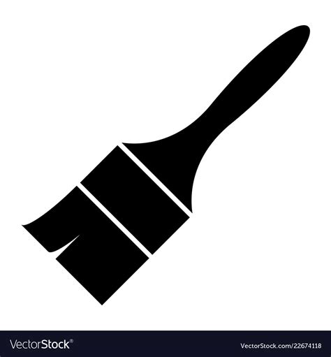 Paint Brush Icon Royalty Free Vector Image Vectorstock