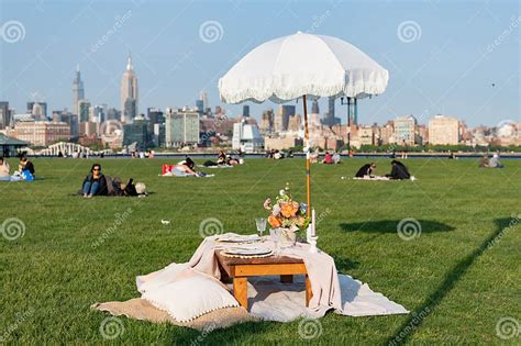 Summer Picnic In The Central Park Romantic Date In Manhattan Picnic In New York Summer