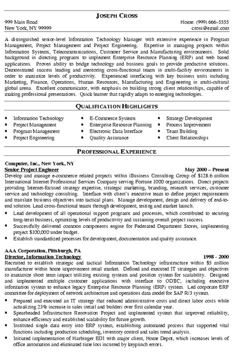 Get more interviews with excellent resumes for it and technical jobs, with examples and expert tips. IT Manager Resume Samples | Sample Resumes