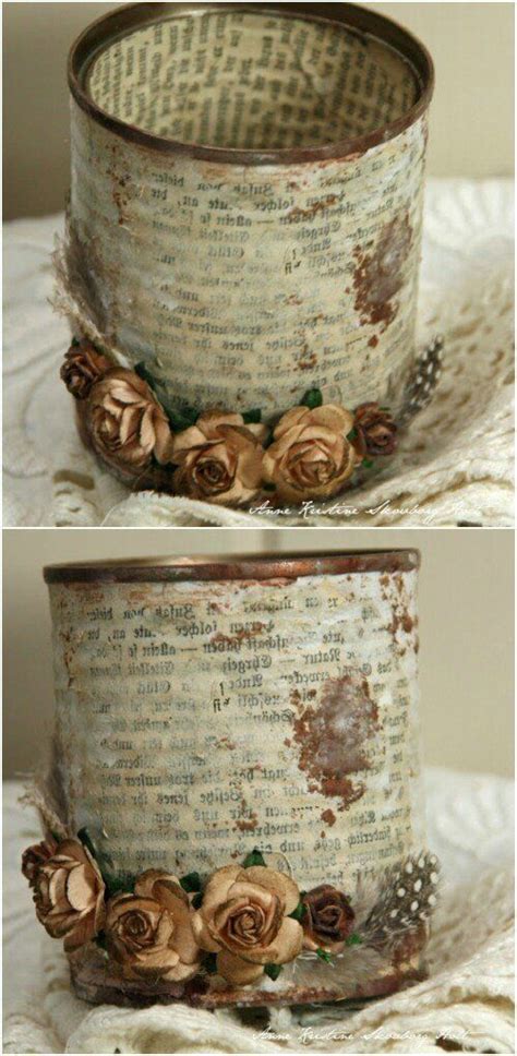vintage upcycling vintage crafts upcycled vintage upcycling ideas diy recycle tin cans diy
