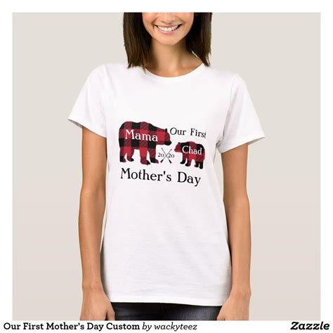Our First Mothers Day Custom T Shirt In 2020 Mothers Day T Shirts First Mothers