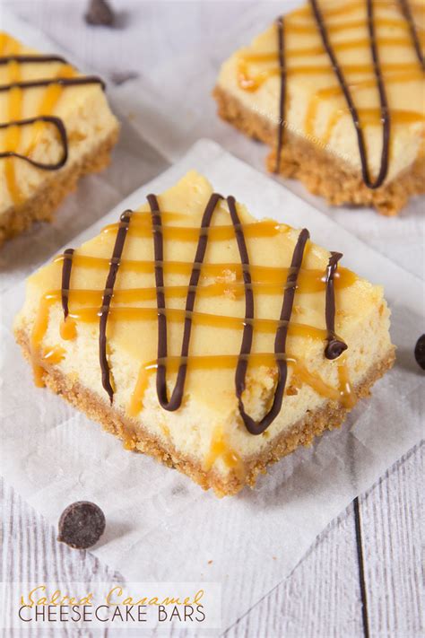 Salted Caramel Cheesecake Bars Annies Noms