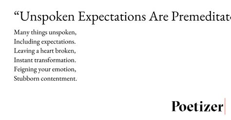 “unspoken Expectations Are Premeditated Resentments”