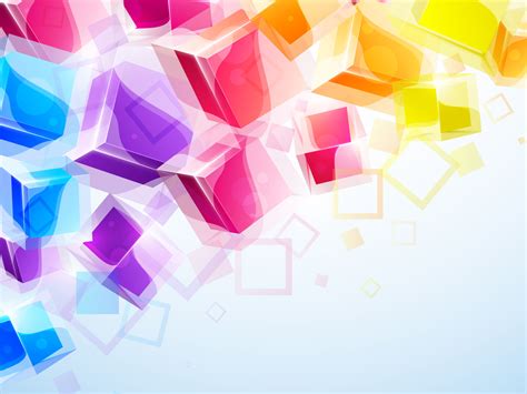 3d Business Colorful Square Free Ppt Backgrounds For Your Powerpoint