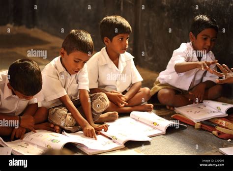 Indian School Children Andhra Pradesh South India Stock Photo Alamy