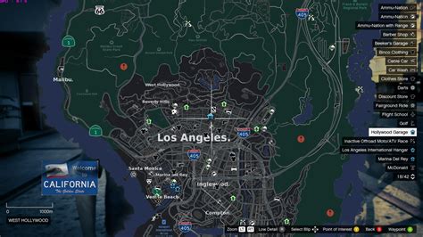 Real Los Angeles Pause Menu Map Ios Plans Style Lore Friendly
