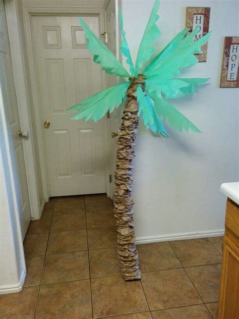 Palm Tree Cut Out The Bottoms Of Brown Paper Lunch Bags And