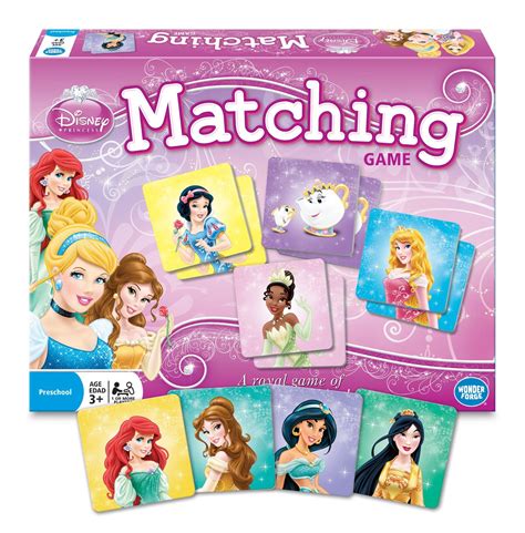 Disney Games Princess Matching Board Game Board Games Messiah