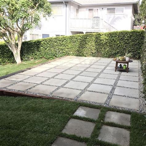 We did not find results for: Large pavers used to create patio in backyard. Quick and ...