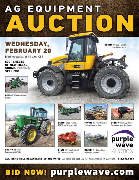 Sold Ag Equipment Auction Items Sold 2 20 2019