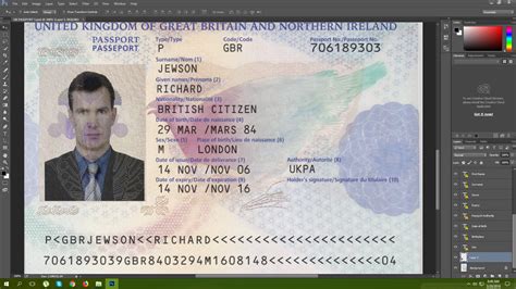 Psd Passport Template Classles Democracy