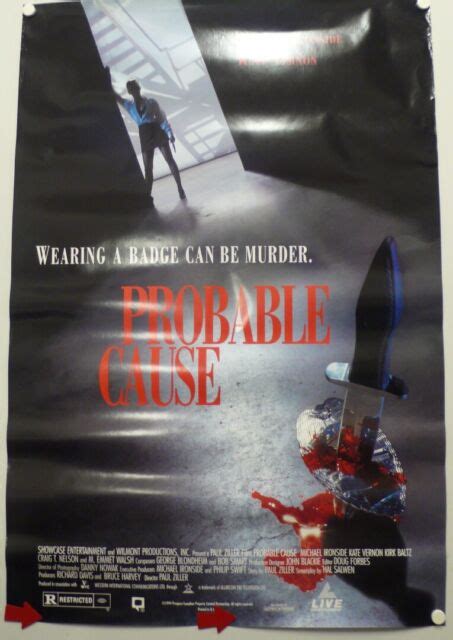 Probable Cause Movie Poster Made In 1994 Ebay