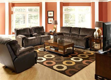 I think the matched look makes the room look less crowded. Image result for rugs to match brown leather couch | Brown living room decor, Navy living room ...