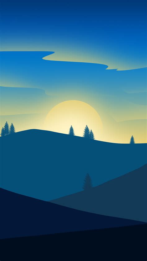 2160x3840 Sunrise Landscape Minimalism 5k Sony Xperia Xxzz5 Premium