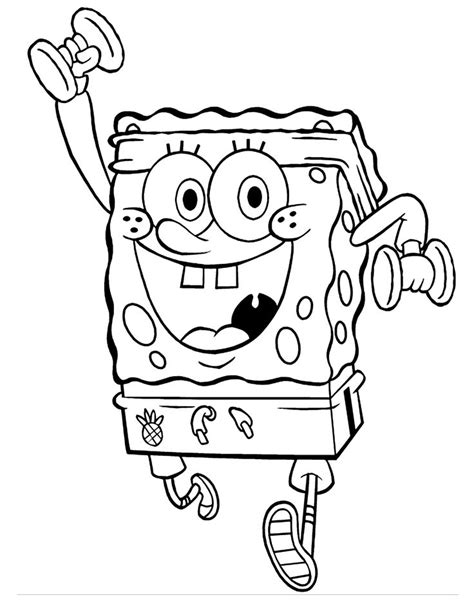 60 Spongebob Coloring Pages For Kids Spongebob Coloring Cartoon
