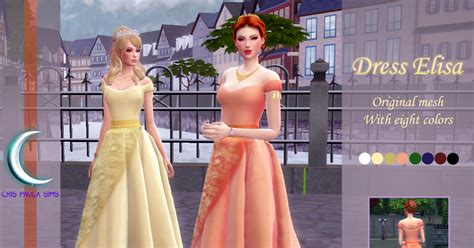 The Sims 4 Dress Eliza Cris Paula Sims