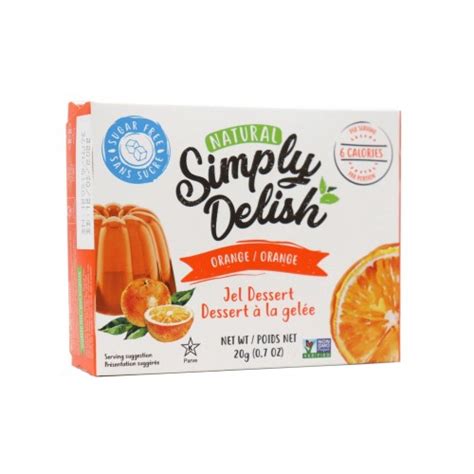 Simply Delish Sugar Free Orange Jel Dessert 20g