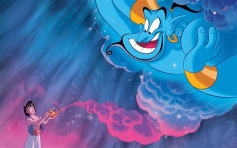 Aladdin And The Spirit Of Magic Lamp Disney Wallpaper Hd 2560x1600