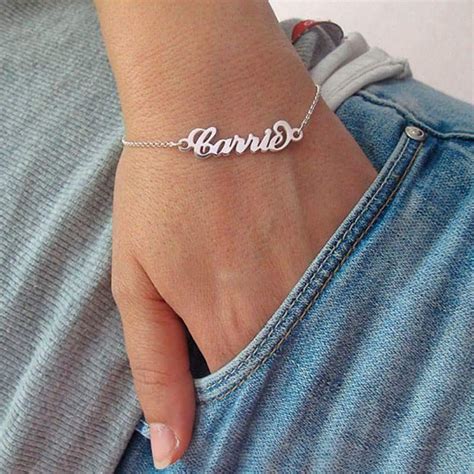 Pulsera Con Nombre Plata S En Mercado Libre