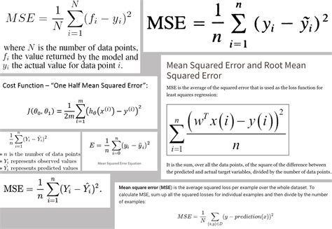 mean square error - Why MSE formula is looking so different ...