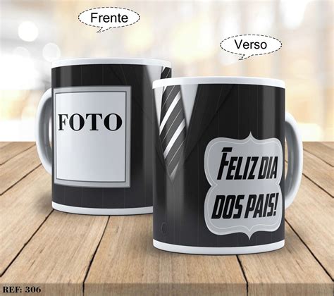 Arte Caneca Dia Dos Pais Com Foto