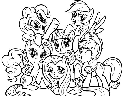 Printable My Little Pony Coloring Sheets - Printable Word Searches