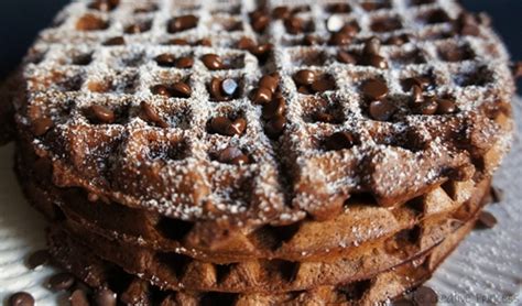 Chocolate Hazelnut Waffles Recipe Chefthisup