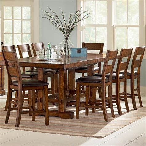 Steve Silver Zappa 9 Piece Counter Height Table And Chair Set Wilsons