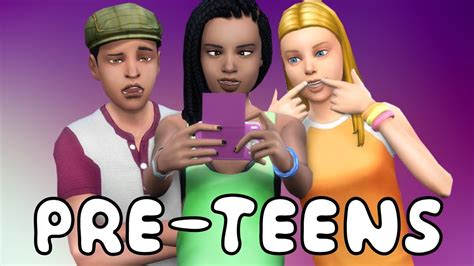 Sims 4 Pre Teens Youtube