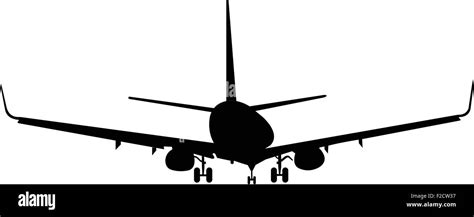 Silhouette Of Aircraft Stock Vector Image And Art Alamy