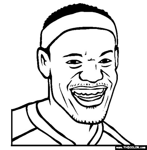 The jeffree star eye brush collection. Lebron James Online Coloring Page