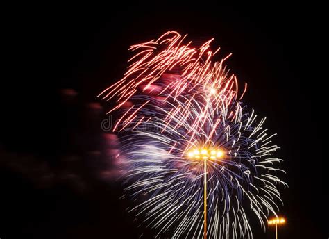 Colorful Fireworks In The Night Sky Stock Photo Image Of Fireworks