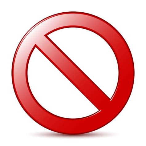 No Sign Clip Art Vector Images And Illustrations Istock