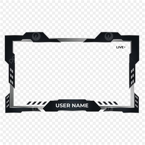 Free Twitch Overlays Png Image Black And Gray Abstract Twitch Overlay