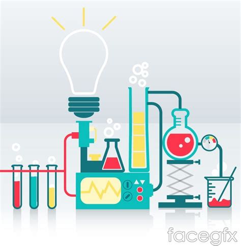 Creative Chemistry Background Vector Kimia