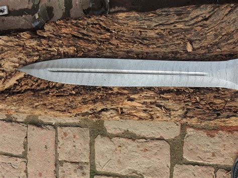 Damascus Steel Forged Sword Blank Blade Etsy