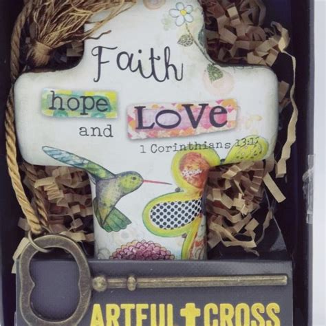 Demdaco Accents Demdaco Faith Hope And Love Artful Cross Poshmark