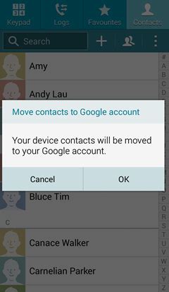 Then, create a folder on your computer to save your samsung phone data and paste. I want to backup my phone contacts to my Gmail account ...