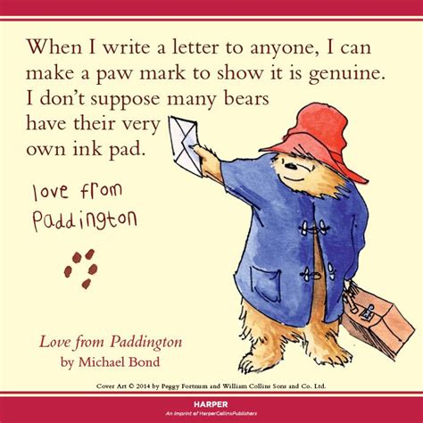 Love From Paddington Paddington Bear Quote Books Everyone Should Read