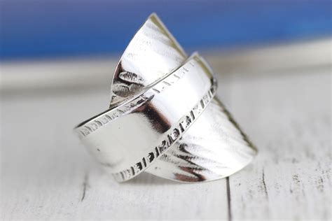 Spoon Ring English Sterling Silver 925 Statement Spoon Ring Made From