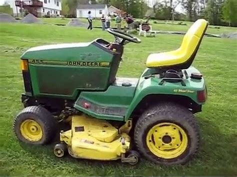 John Deere 455 Diesel Lawn Tractor All Wheel Steering Video Dailymotion