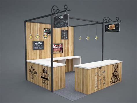 Food Festival Booth Design On Behance Booth Design Food Stand Design