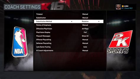 Nba 2k16 101 Learning Your Settings Part 1 Youtube