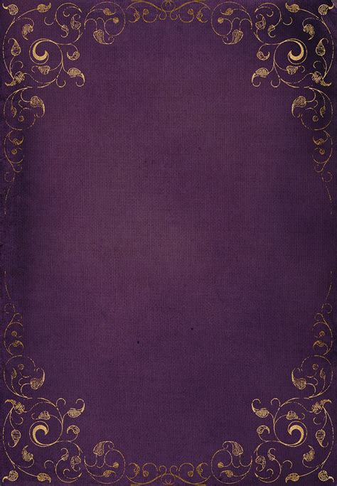 swirls  frames purple wedding invitation template