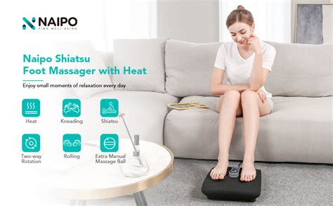 Naipo Foot Massager With Heat And Deep Kneading Naipo